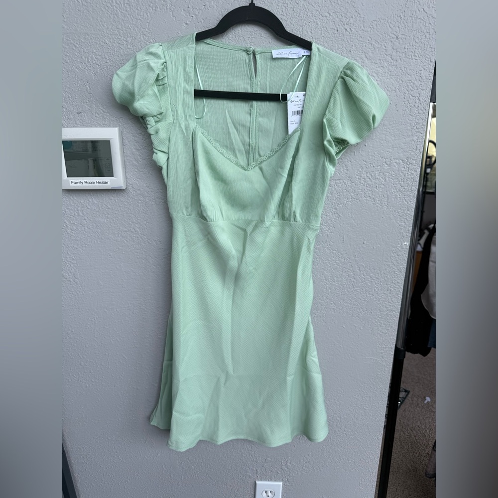 All In Favor Mint Green Dress